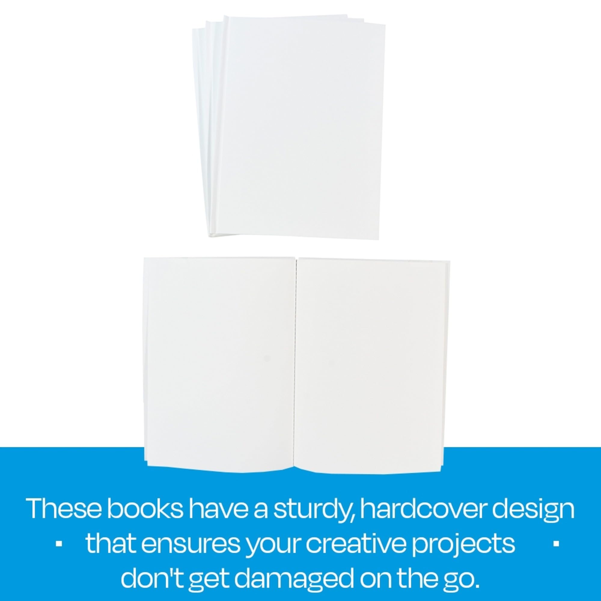 Sax Blanc 28 Page Hard Cover Sketch Books - 8 1/2 x 11 inches - Pack of 4 - White - Image 4