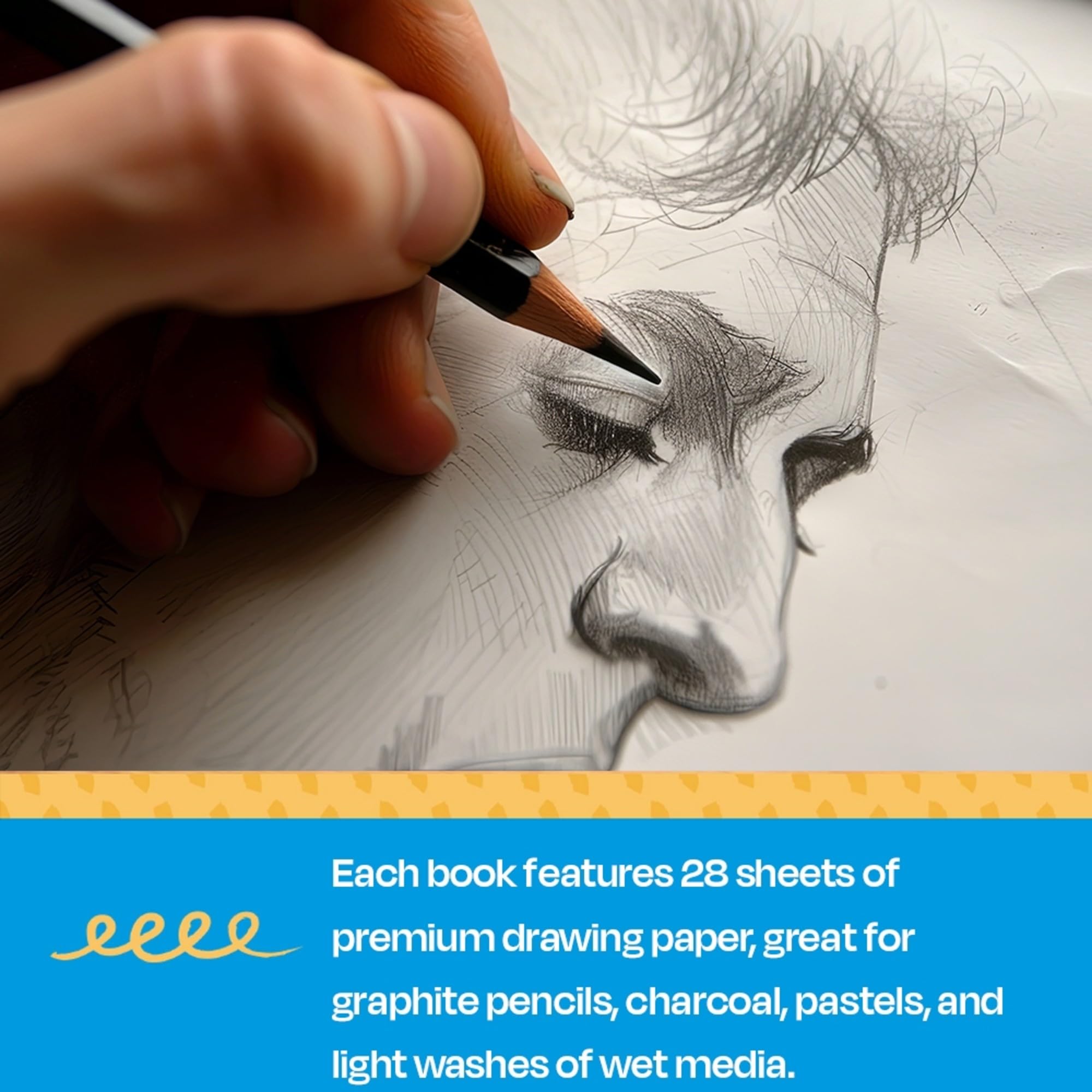 Sax Blanc 28 Page Hard Cover Sketch Books - 8 1/2 x 11 inches - Pack of 4 - White - Image 6