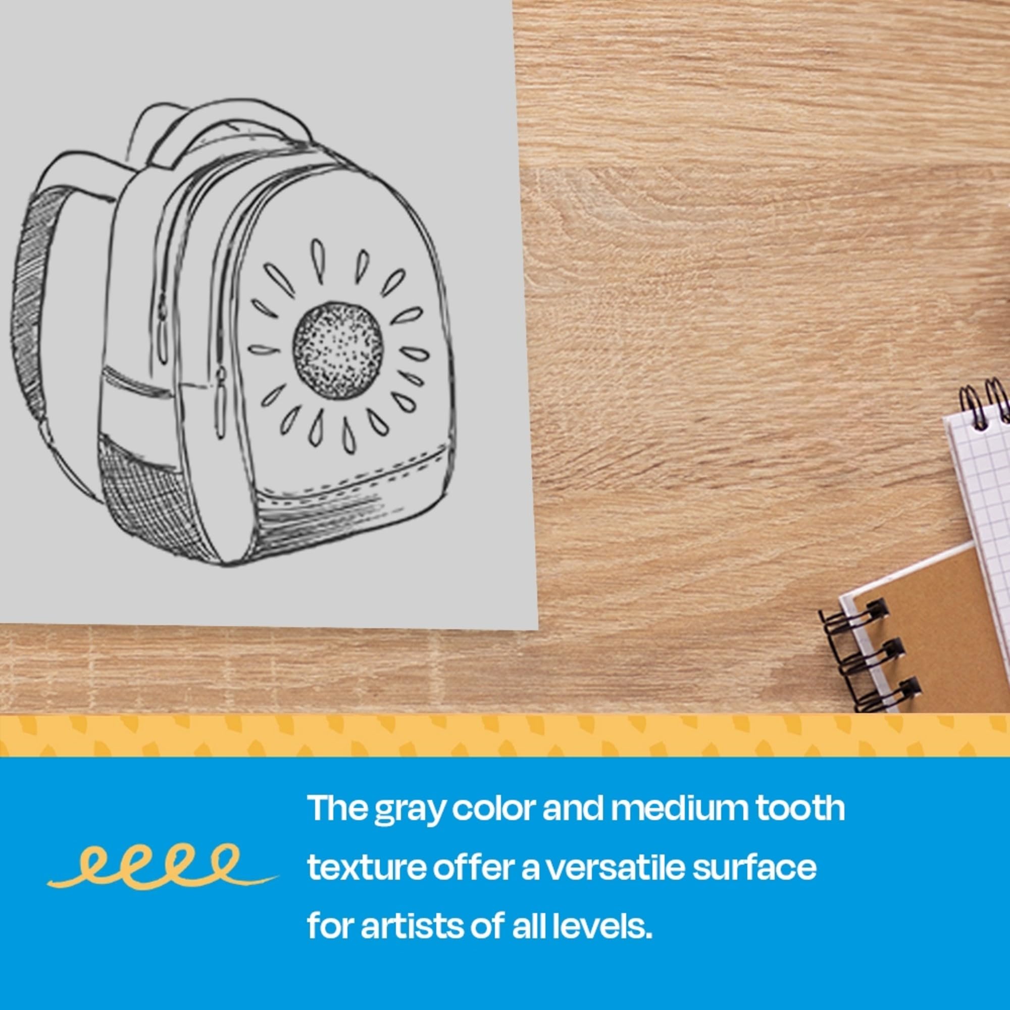 Sax Drawing Paper, 80 lb, 18 x 24 Inches, Pearl Gray, 500 Sheets - Image 5