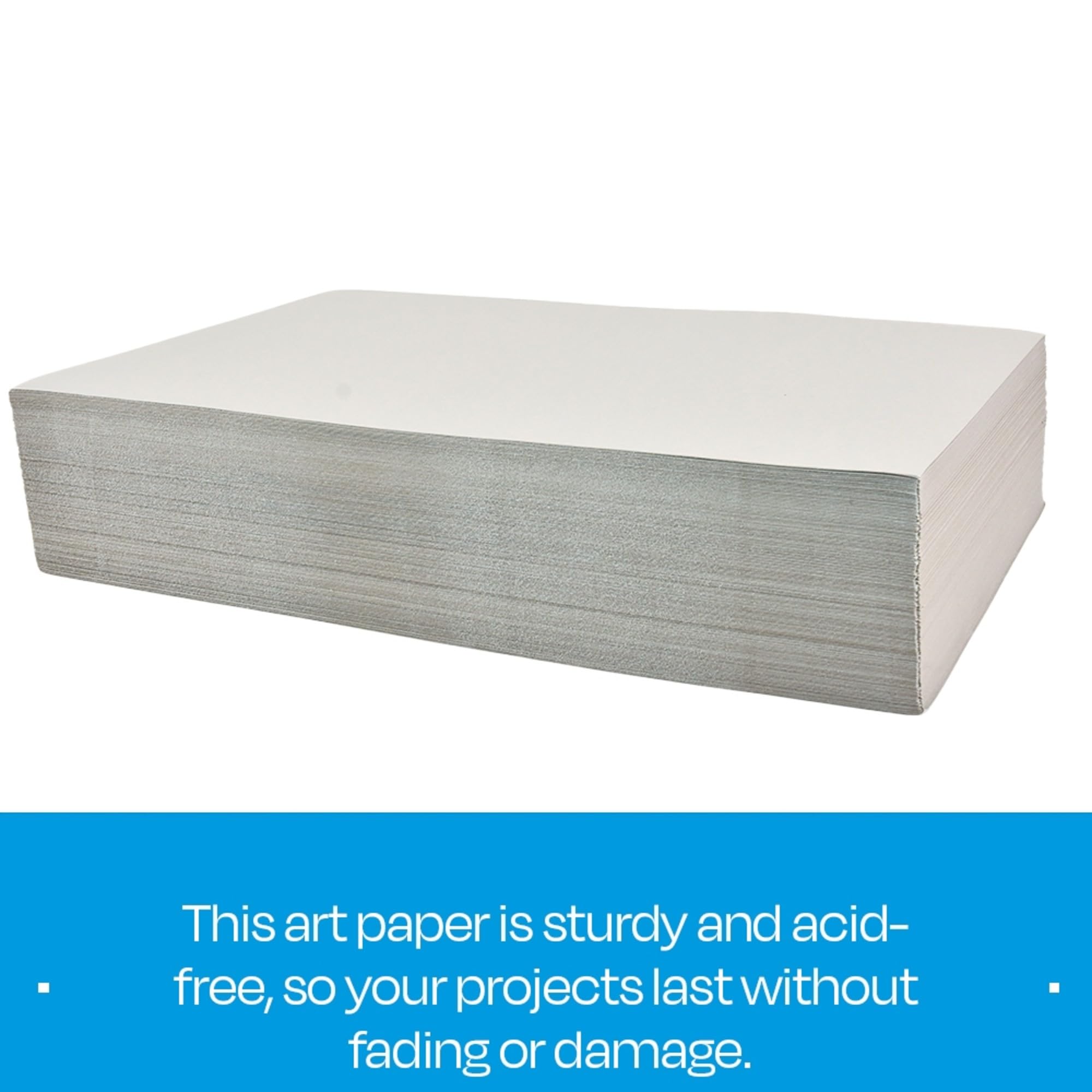 Sax Gray Drawing Paper, 80 lb., 12 x 18 Inches, Pearl Gray, 500 Sheets - Image 6