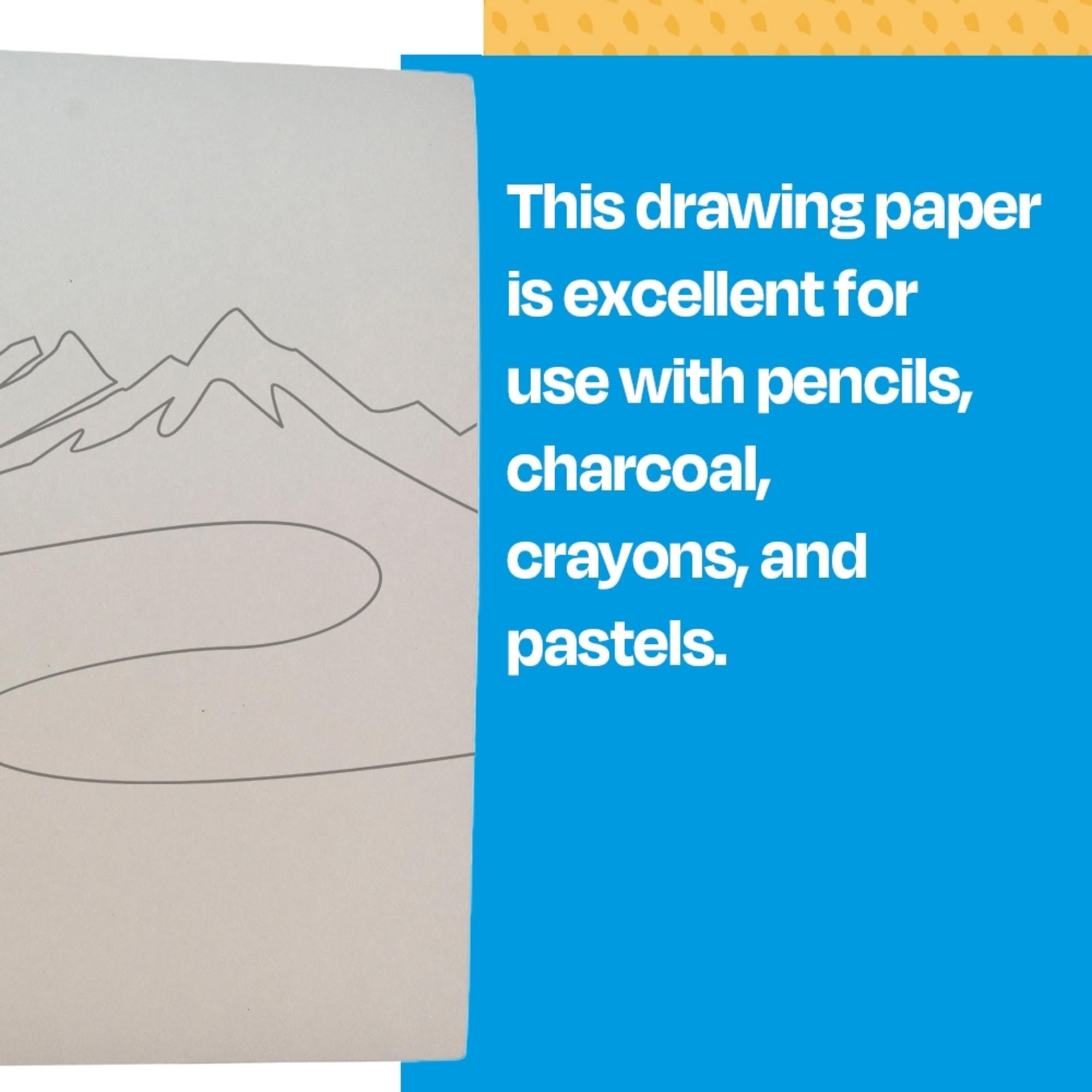 Sax Gray Drawing Paper, 80 lb., 12 x 18 Inches, Pearl Gray, 500 Sheets - Image 7