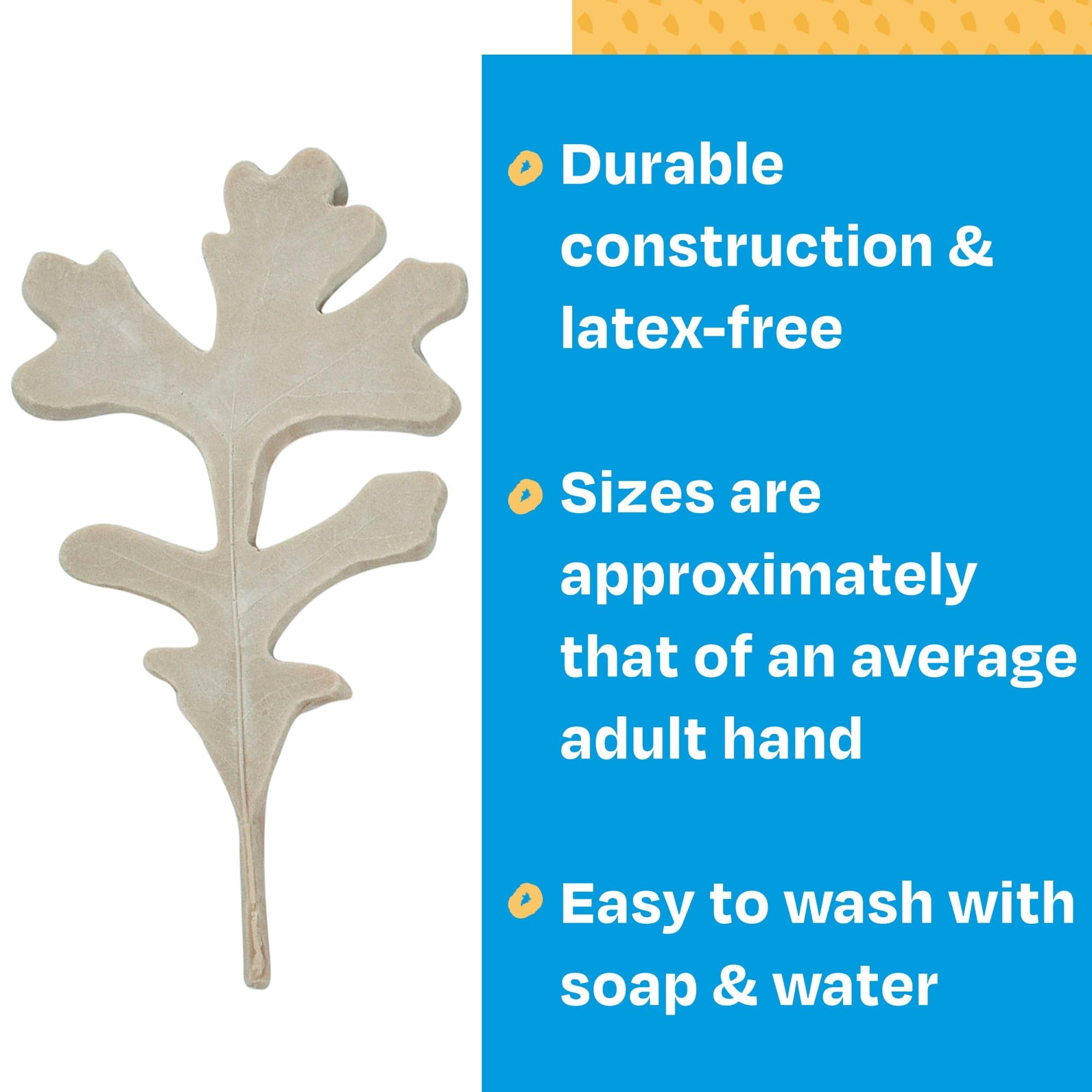 Sax Natures Impressions Leaf Print, Assorted Sizes (Set of 10),Brown - Image 3