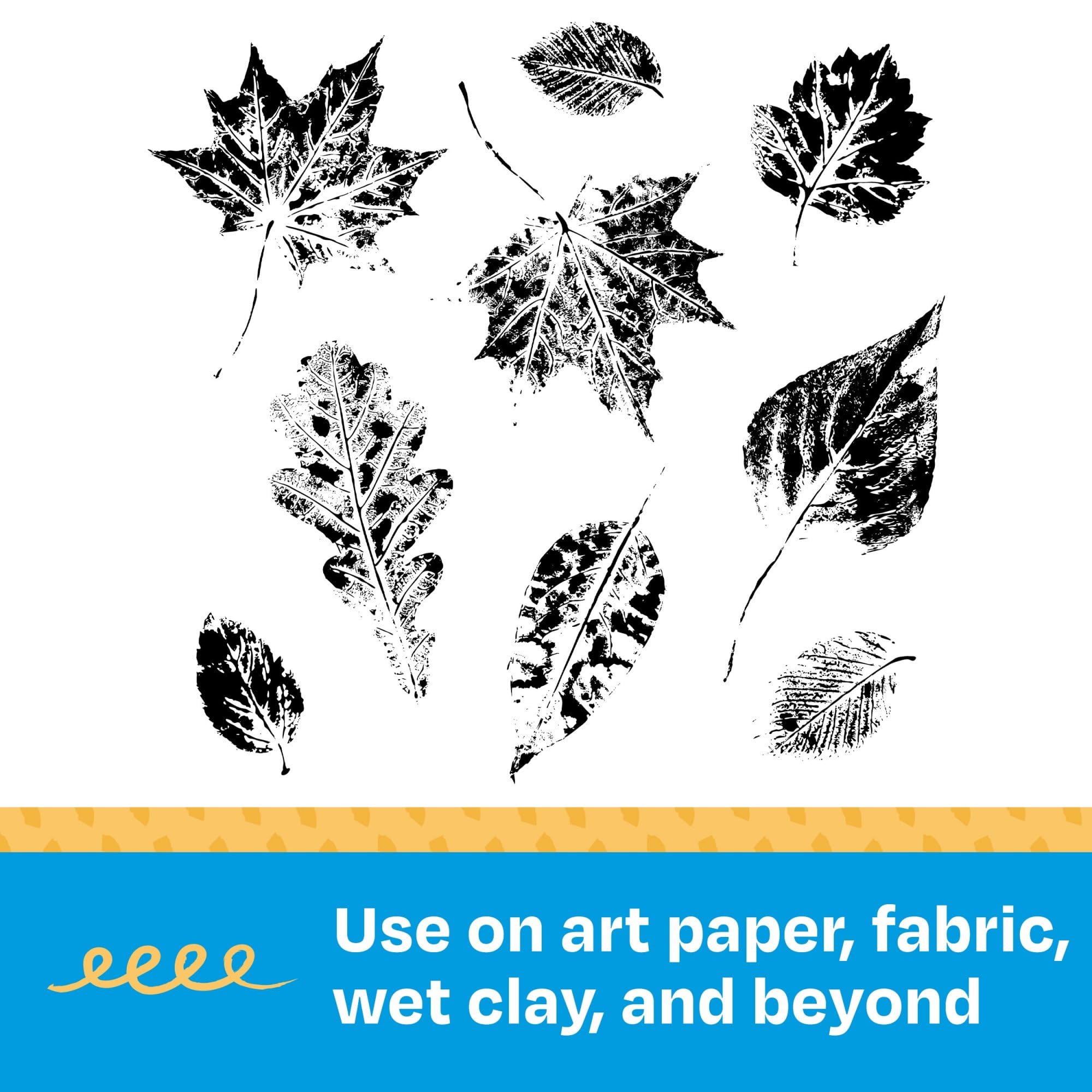 Sax Natures Impressions Leaf Print, Assorted Sizes (Set of 10),Brown - Image 6