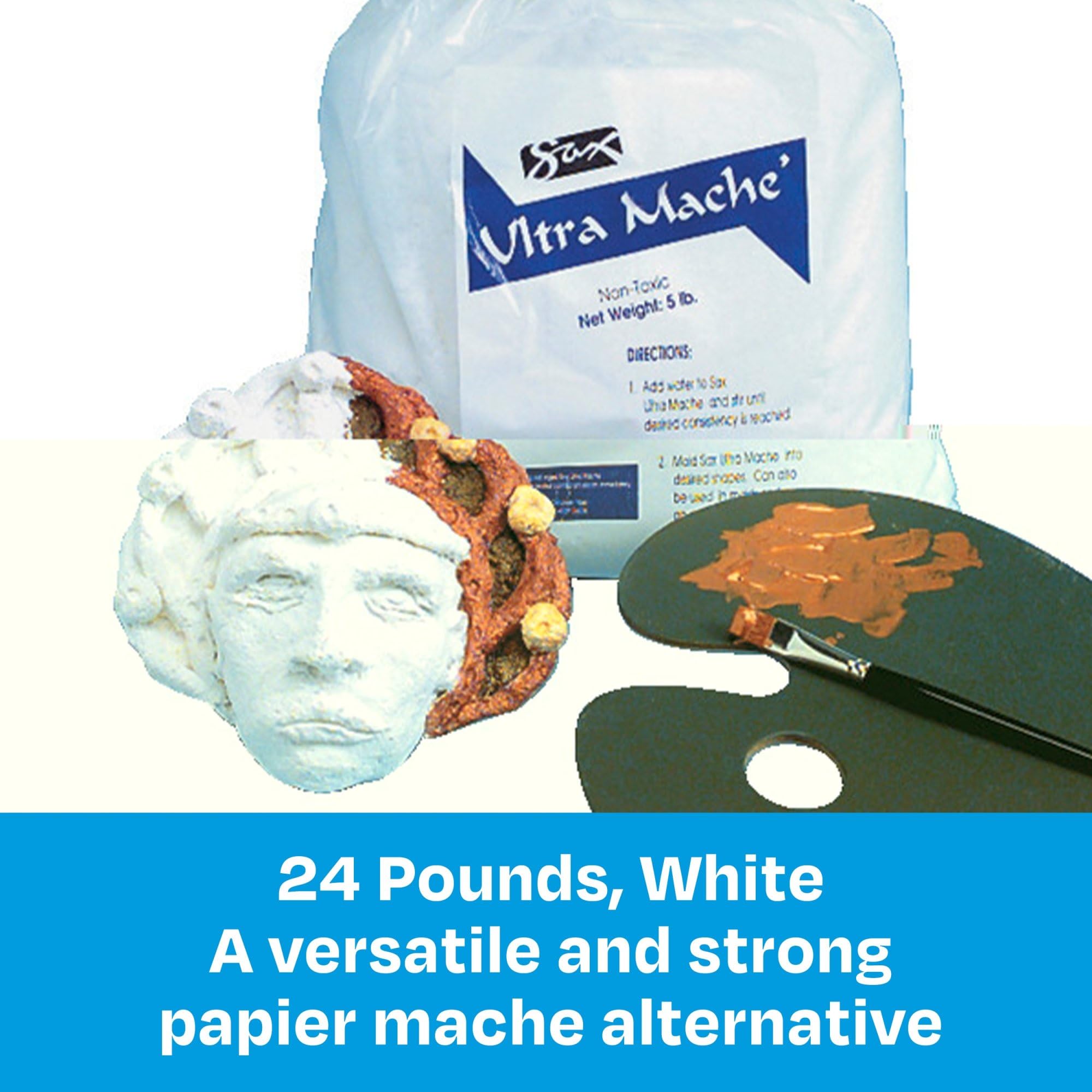 Sax Non-Toxic Ultra Mache, White - Image 4