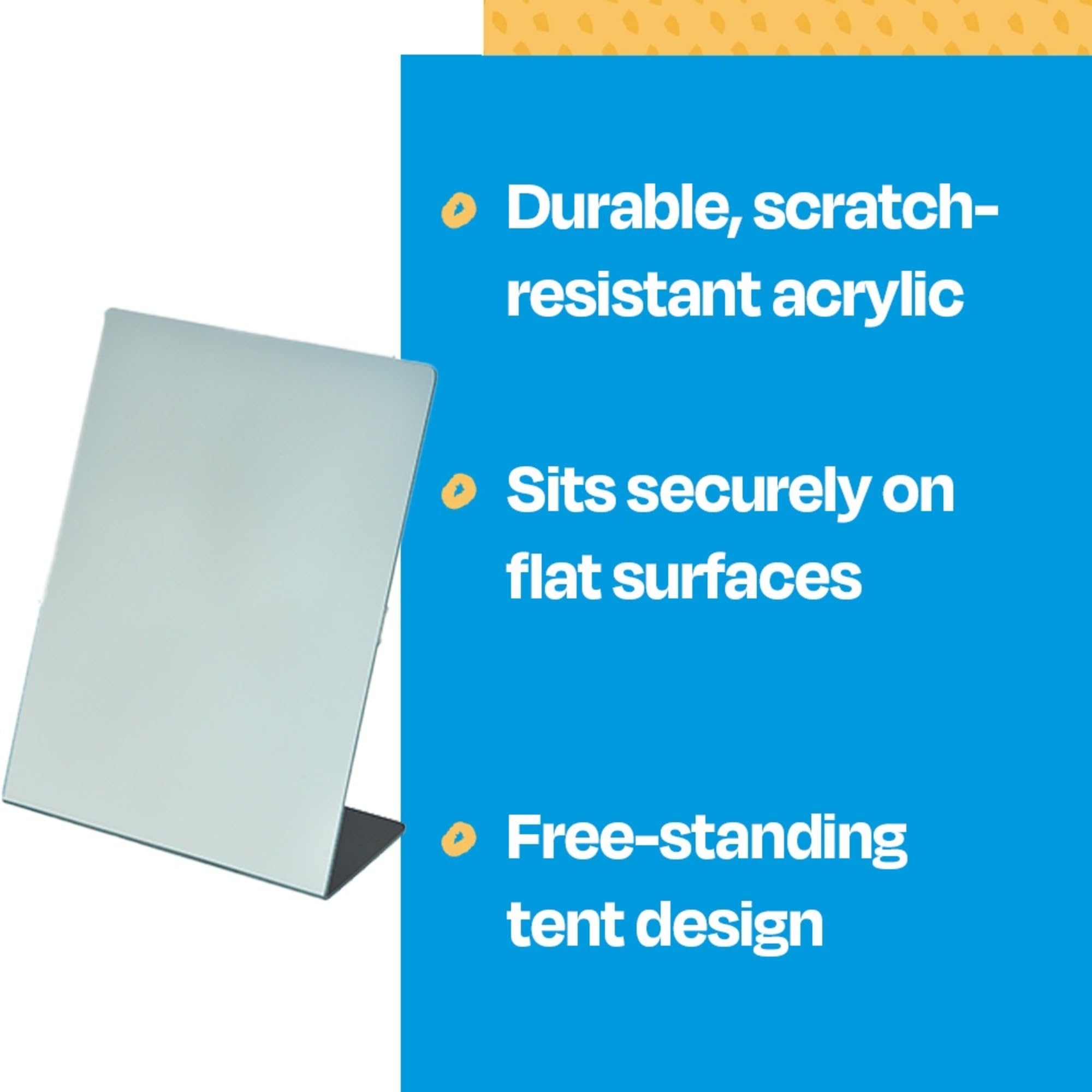 Sax Single Sided Self-Portrait Mirror with Base, 8-1/2 x 11 Inches, Pack of 12 - Image 7