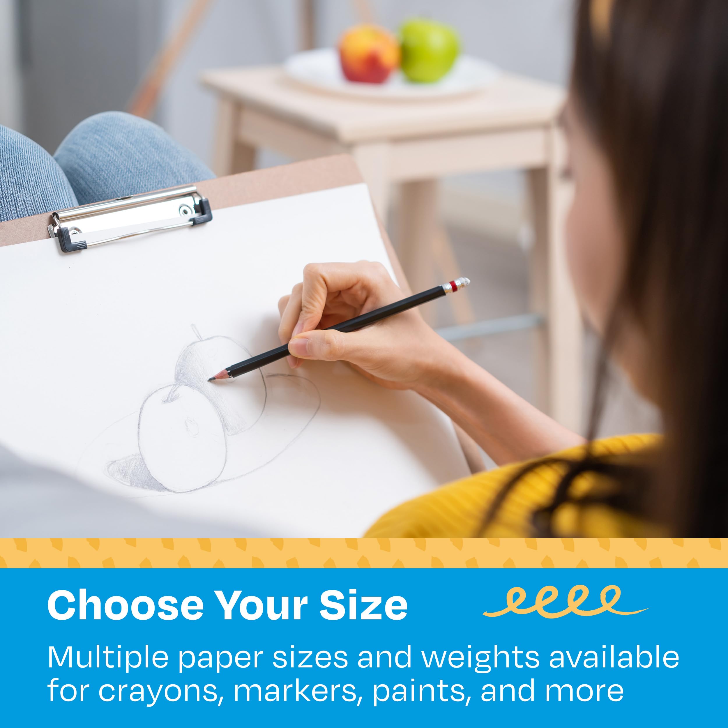 Sax Pen and Ink Sulphite Drawing Paper, 80 lb, 9 x 12 Inches, White, 100 Sheets - Image 4