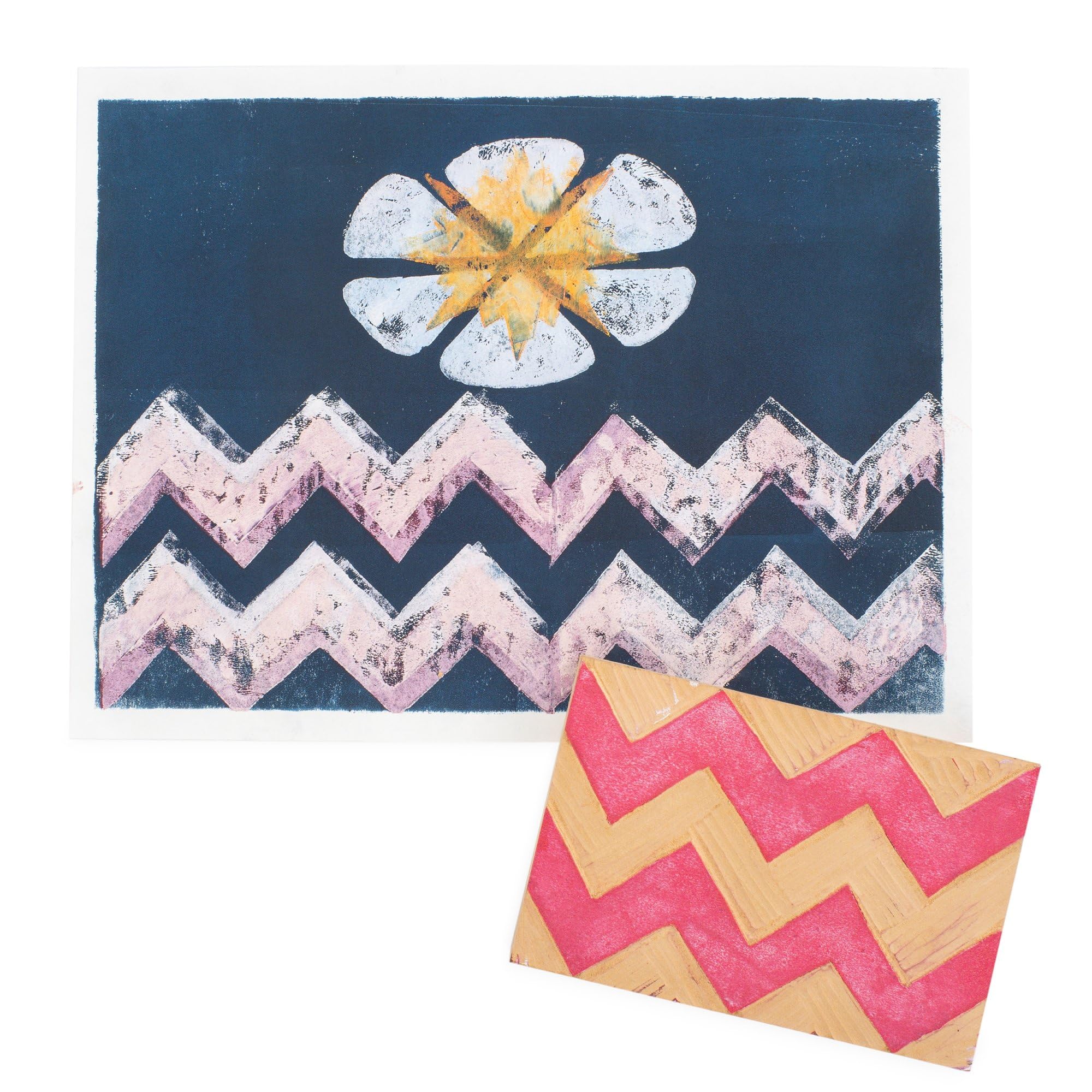 Sax Versablock Block Printing Inks for School and Arts and Crafts Use, Assorted Colors, 8 Ounce Jars, Set of 8 - Image 6